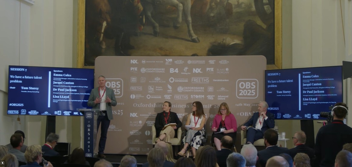 The future talent panel at the Oxfordshire Business Summit 2025